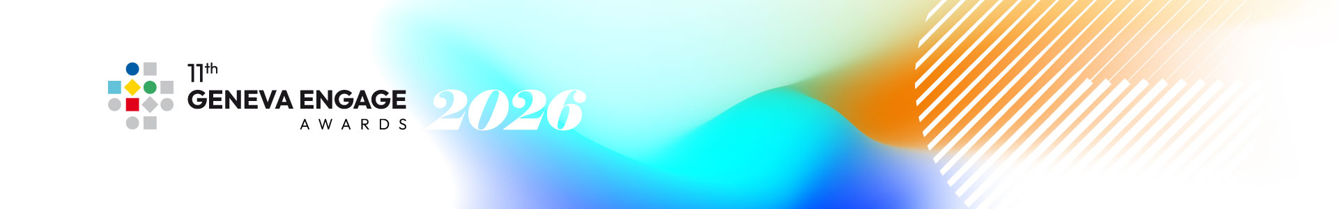 Website banner for the 11th Geneva Engage Awards Ceremony
